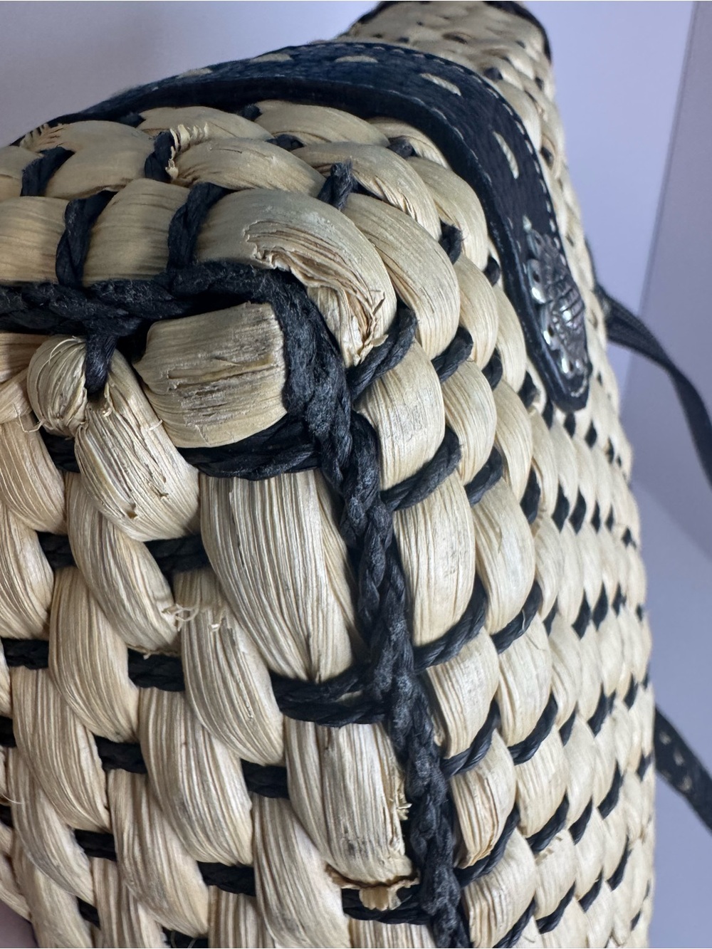 #388 Brighton Straw Shoulder Bag w/ Charms - Picture 16 of 16
